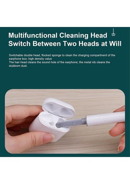 Airpods Temizlik Kiti Cleaning Pen 2 Yönlü Fırçalı Temizleme Aparatı Tüm Cihaz Modelleri Ile Uyumlu indirimleri