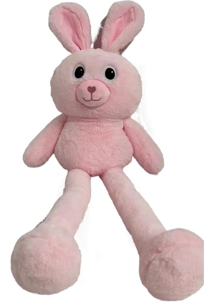 Yimei 80CM Geri Çekilebilir Kulak Tavşan Bebek Peluş Oyuncak Yastık (Yurt Dışından)