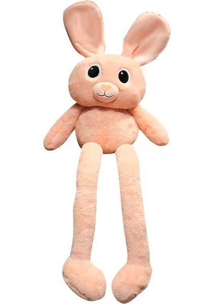 Yimei 80CM Geri Çekilebilir Kulak Tavşan Bebek Peluş Oyuncak Yastık (Yurt Dışından)