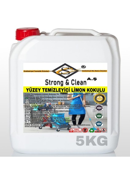 Yüzey Temizleyici Limonlu 5 kg