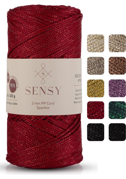 Premium Simli 200 gr Polyester Makrome Ipi 2 mm - 230 M Supla Ip ve Çanta Ipliği