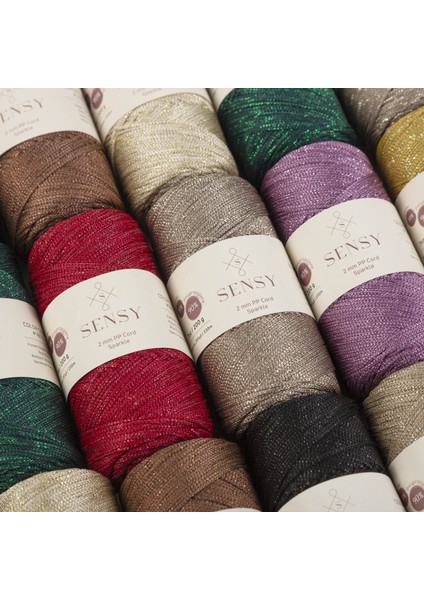 Premium Simli 200 gr Polyester Makrome Ipi 2 mm - 230 M Supla Ip ve Çanta Ipliği