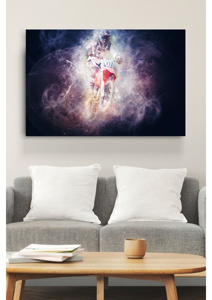 Motorsikletli Adam Cam Tablo, Dekoratif Cam Tablo modelleri