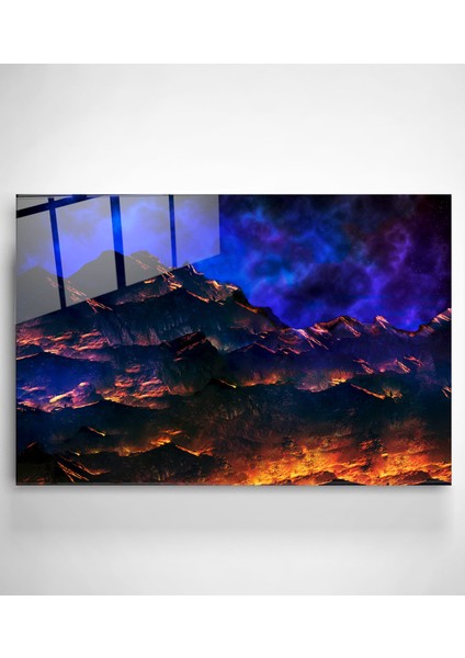 Gecenin Sessizliği Cam Tablo, Dekoratif Cam Tablo