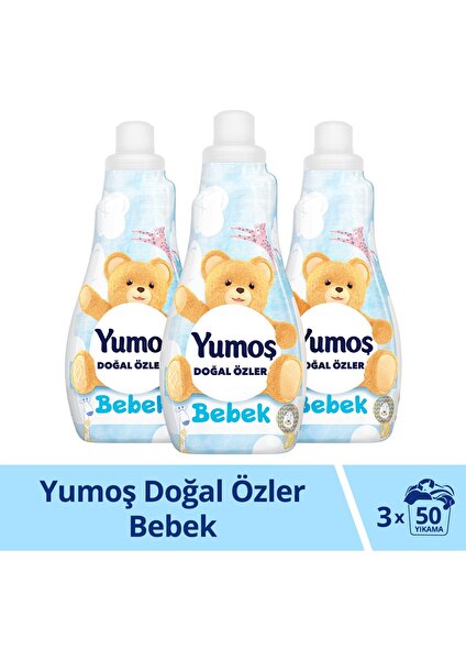 Doğal Özler Konsantre Çamaşır Yumuşatıcısı Bebek 1200 ml x3