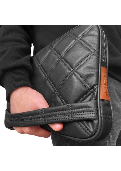 Macbook Air 13 A2179 Için Baklava Desen Kapitone Deri Kumaş Taşıma Çantası Kılıf - AL3765 fiyatları