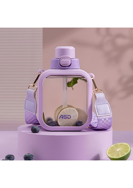 Taşınabilir Su Bardağı Büyük Kapasiteli 700 ml Çift Amaçlı Hasır Kapaklı Bardak (Yurt Dışından) fiyatları