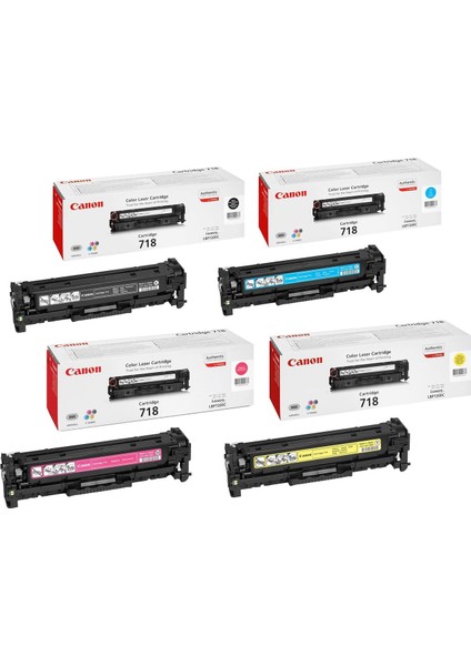 I-Sensys LBP-7200CN / CRG-718 Orjinal Toner Seti