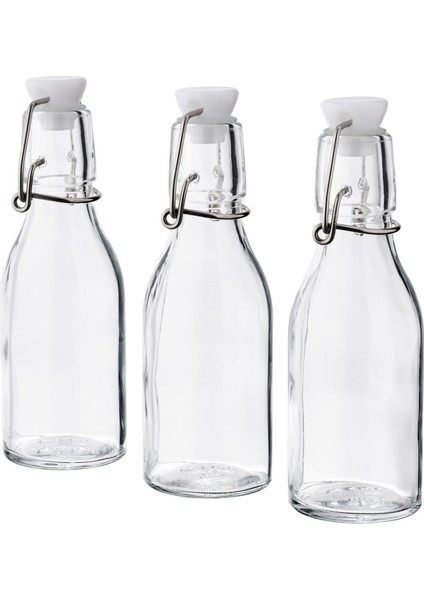 Cam Vakumlu Su Şişesi Sos-Yağ Şişesi 15 cl