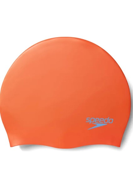 Plain Moud Silc Cap Çocuk Silikon Yüzücü Bonesi 8-7099014570 Turuncu