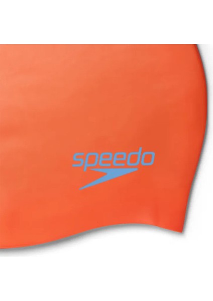 Plain Moud Silc Cap Çocuk Silikon Yüzücü Bonesi 8-7099014570 Turuncu modelleri