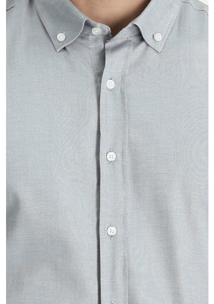 Uzun Kol Slim Fit Oxford Gömlek fırsatları