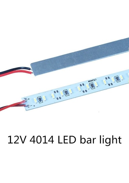 12 Volt 4014 Ledli LED Bar Alüminyum Çubuk LED 144 Sık Ledli Natural Beyaz 4000-4500K