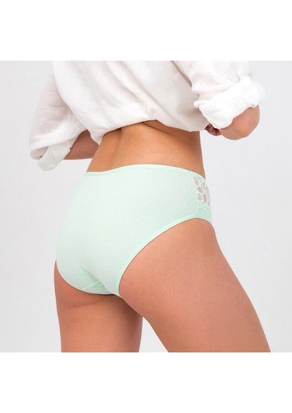 Pamuklu Kadın Külot Dantelli Yüksek Bel 5 Li Set Paket Likralı Slip Büyük Beden Geniş Kenarlı fırsatları