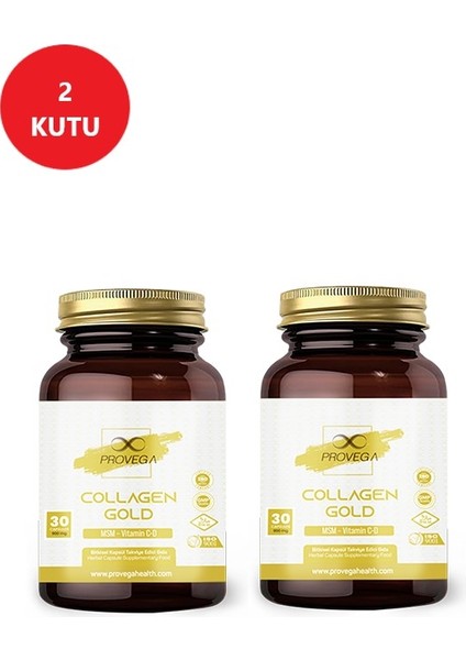 Collagen Gold - Tip 2 - Vitamin C-D Içeren Takviye Edici Gıda (2 Kutu)