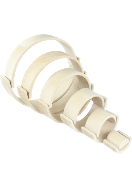 Waldorf Boyanabilir Gökkuşağı Eğitici Ahşap Oyuncak (29 CM) + Hediye Sırt Çantası