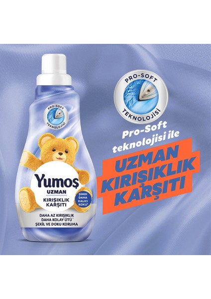 Uzman Konsantre Çamaşır Yumuşatıcısı Daha Kolay Ütüleme Için 1200 ml X3