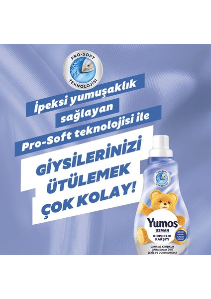 Uzman Konsantre Çamaşır Yumuşatıcısı Daha Kolay Ütüleme Için 1200 ml X3