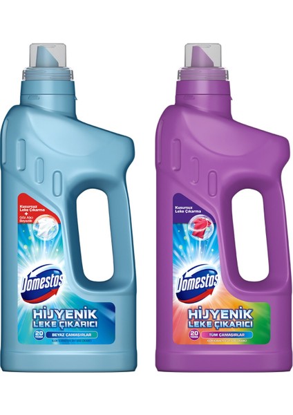 Hijyenik Sıvı Leke Çıkarıcı 1000 ml Beyaz ve Açık Renkli Çamaşırlar X1 +Tüm Çamaşırlarx1 fiyatları