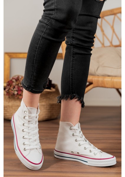 Siyah Uzun Keten Spor Ayakkabı modelleri