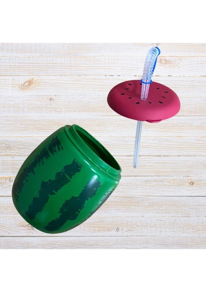 Buffer® Karpuz Model Kendiliğinden Pipetli 900 ml Suluk, Matara