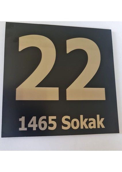 Kompozit Apartman Kapı Numara Levhası
