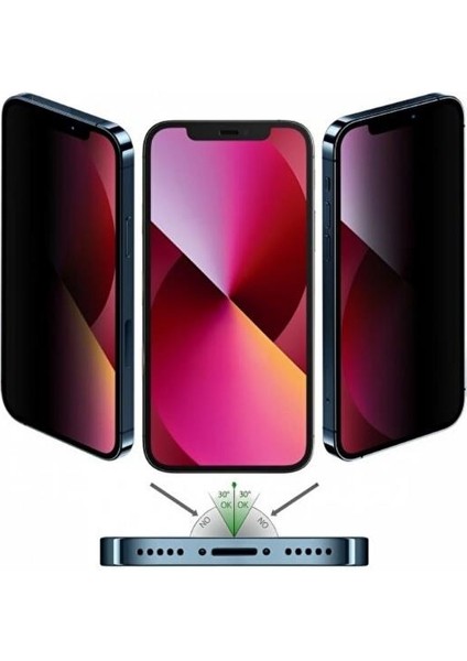 iPhone 13 Uyumlu Tam Kaplama Privacy Gizleyen Hayalet Temperli Cam Ekran Koruyucu fiyatları