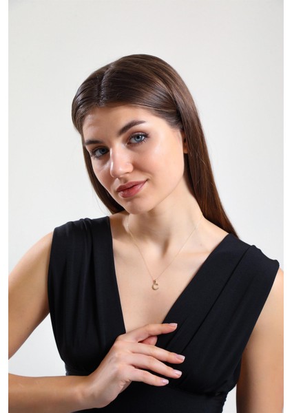 Altın Sade C Harfi Kolye fiyatları