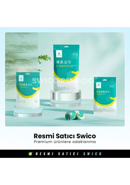Tek Kullanımlık Seyahat Havlusu Sıkıştırılmış Banyo Havlusu 4'lü Paket (Yurt Dışından)
