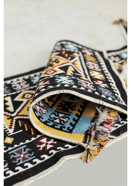 3'lü Oto Koltuk Kilim Set - Çift Taraflı - Yıkanabilir