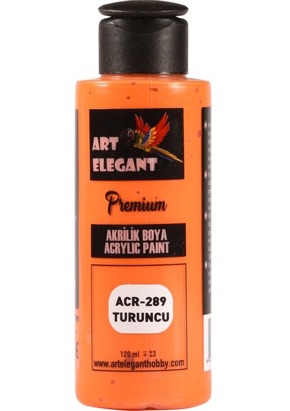 Art Elegant Akrilik Boya 120ML ACR-289 Turuncu