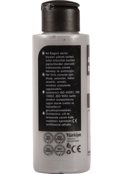 Art Elegant Akrilik Boya 120ML ACR-705 Grafiti Gri