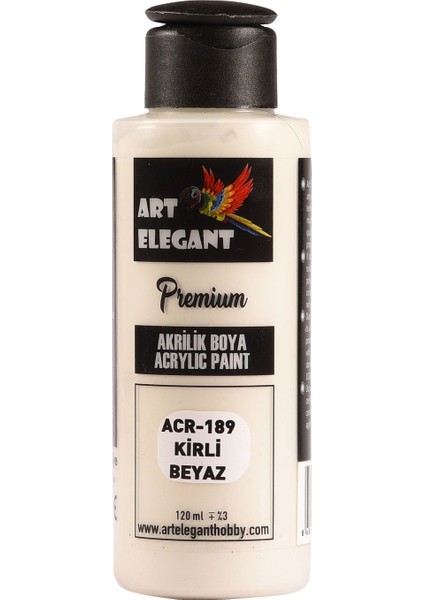 Art Elegant Akrilik Boya 120ML ACR-189 Kirli Beyaz