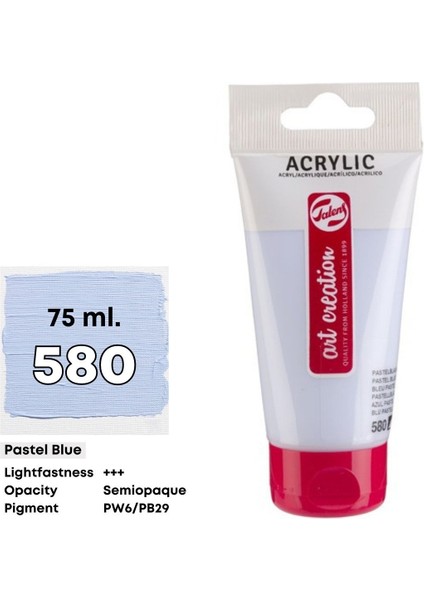 Akrilik Boya 75ML 580 Pastel Blue