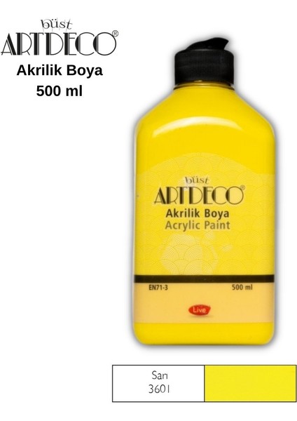 Akrilik Boya 500ML 3601 Sarı