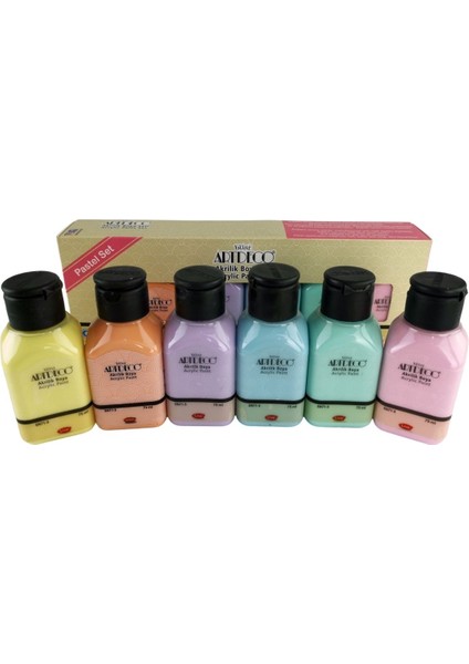 Akrilik Boya 6X75ML Pastel Renkler fırsatları