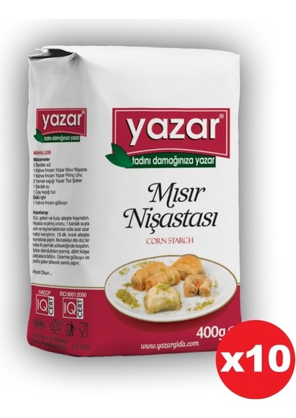 Mısır Nişastası 400 gr x 10 Paket