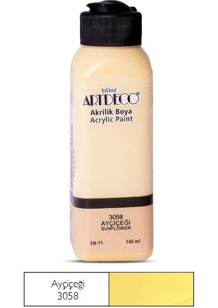 Akrilik Boya 140ML 3058 Ayçiçeği