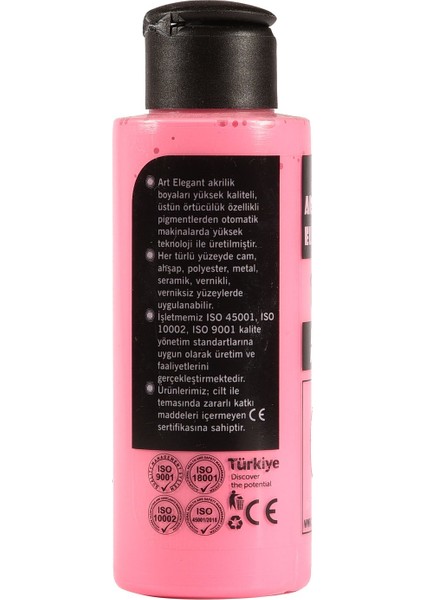 Art Elegant Akrilik Boya 120ML ACR-365 Pembe