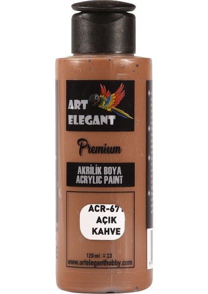 Art Elegant Akrilik Boya 120ML ACR-671 Açık Kahve