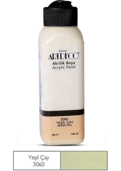 Akrilik Boya 140ML 3060 Yeşil Çay