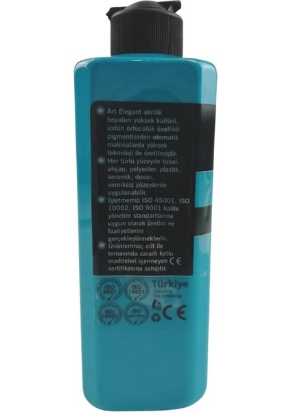 Art Elegant Akrilik Boya 400ML ACR-590 Turkuaz