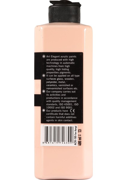 Art Elegant Akrilik Boya 400ML ACR-195 Ten Rengi