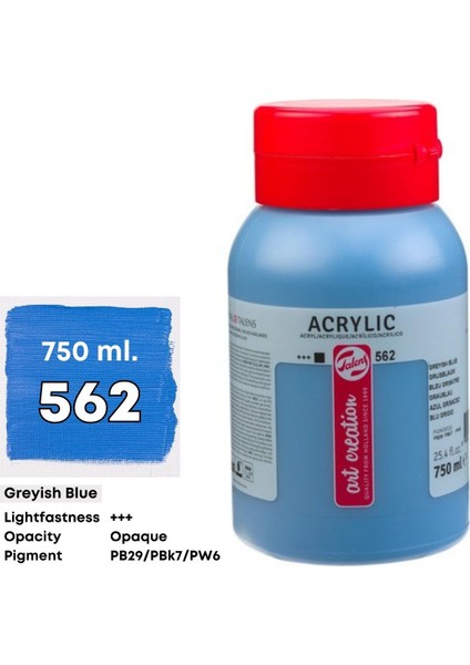 Akrilik Boya 750ML 562 Greyish Blue