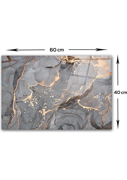 Cam Ocak Arkası Koruyucu | Gri Gold Mermer | modelleri