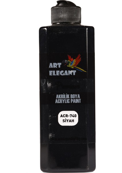 Art Elegant Akrilik Boya 400ML ACR-740 Siyah