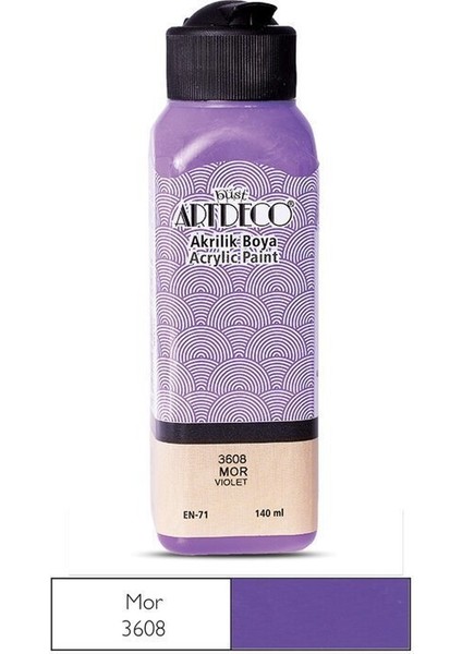 Akrilik Boya 140ML 3608 Mor