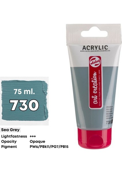 Akrilik Boya 75ML 730 Sea Grey