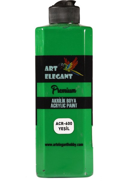 Art Elegant Akrilik Boya 400ML ACR-600 Yeşil