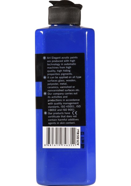 Art Elegant Akrilik Boya 400ML ACR-505 Mavi